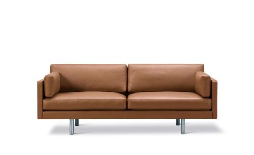 Erik Jørgensen EJ220 2062 2 Pers. Sofa 100 L: 212 cm - Cognac Omni Læder/Krom