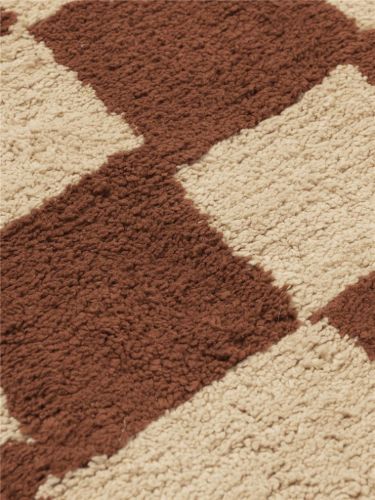 Ferm Living Mara Washable Tæppe 90x150 cm - Rust/Warm Sand