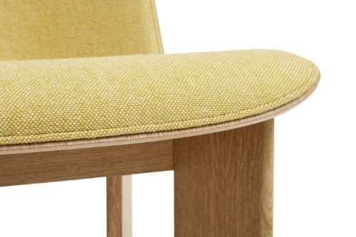 HAY Chisel Lounge Chair Polstret  - Lacquered Oak/Hallingdal-407