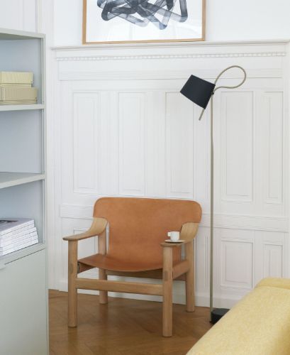 HAY Bernard Loungestol  - Oak Lacquered Solid Oak/Brandy