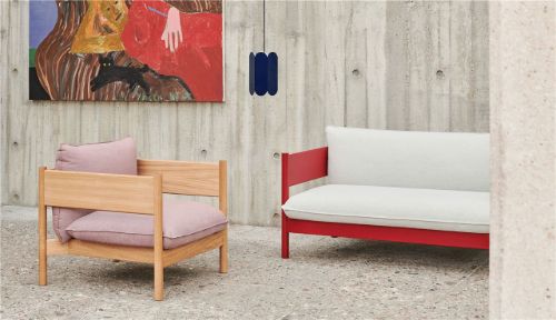 HAY Arbour Club Armchair SH: 40 cm - Atlas 621 / Oiled Waxed Solid Oak