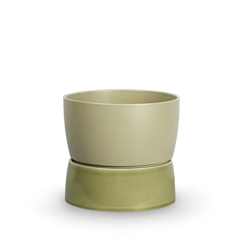 Ro Collection Two Tone Planter Floor Small Ø: 26 cm - Artichoke Green