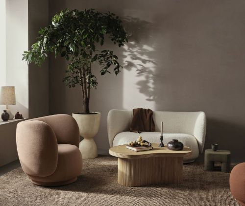 Ferm Living Evoke Pot Tall H: 70 cm - Warm Sand