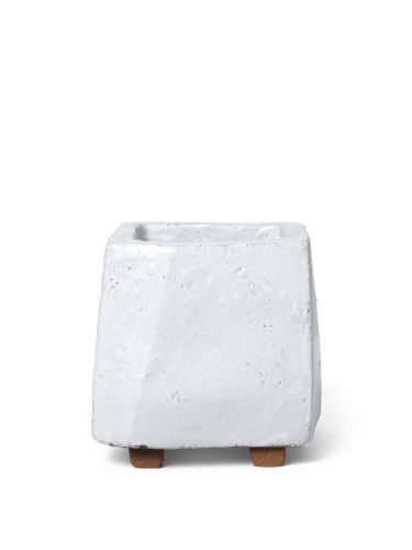 Ferm Living Kurinu Pot H: 16 cm - White