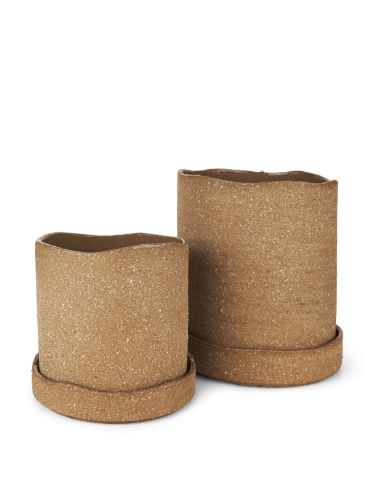Ferm Living Uneru Pot Ø: 16 cm - Brown