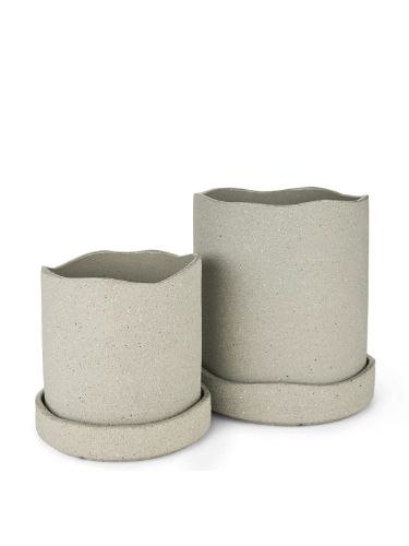 Ferm Living Uneru Pot Ø: 13 cm - Grey