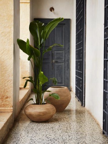 Ferm Living Dodu Pot Tall H: 51 cm - Brown