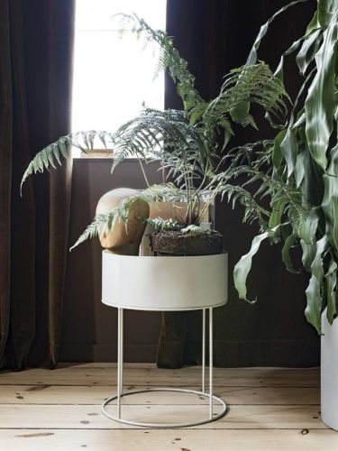 Ferm Living Plant Box Round Ø: 40 cm - Light Grey
