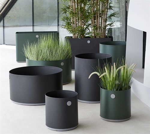 Cane-line Outdoor Grow Plantekasse Stor 41x75 cm - Dark Green 