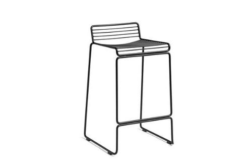 HAY Hee Bar Stool Low  - Black