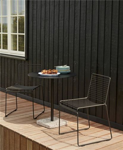 HAY Terrazzo Table Ø: 70 cm - Grey Terrazzo