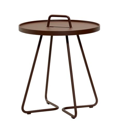 Cane Outdoor-line On-The-Move Sidebord Lille Ø: 44 cm - Mocca