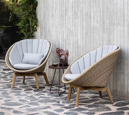 Cane Outdoor-line On-The-Move Sidebord Lille Ø: 44 cm - Mocca