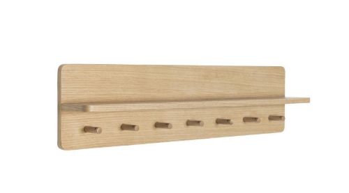 Hübsch Space Knagerække m. Hylde 80x12 cm - Egetræsfinér / Natur