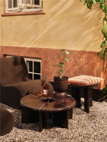 Ferm Living Hourglass Pot Extra Small - Jern/Rust