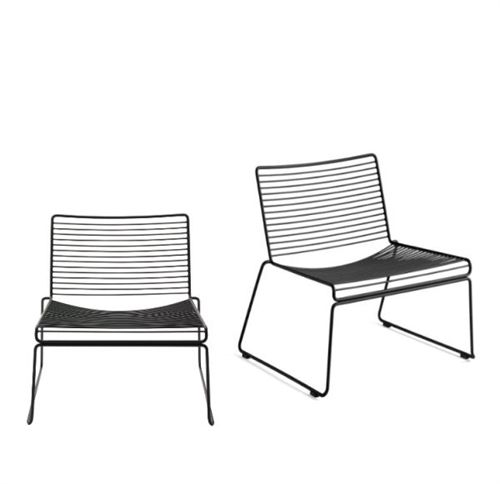 HAY Hee Lounge Chair 2 stk  - Sort