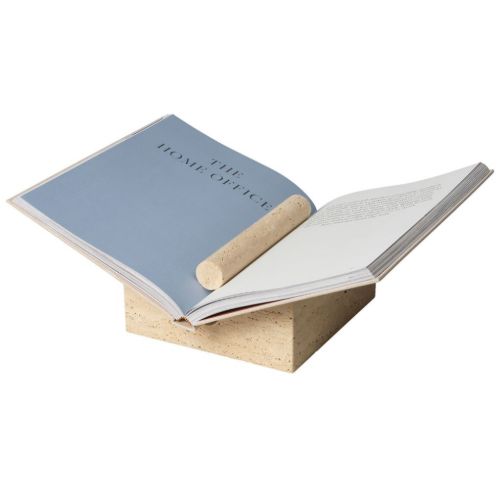 Ferm Living Tvara Book Stand - Marmor/Travertine
