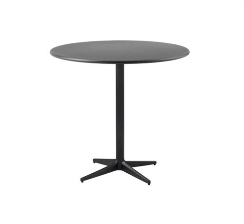 Cane-line Outdoor Drop Cafebord Ø: 80 cm - Lava Grey/Aluminium
