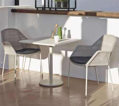 Cane-line Outdoor Go Cafébord 75x75 cm - White/White