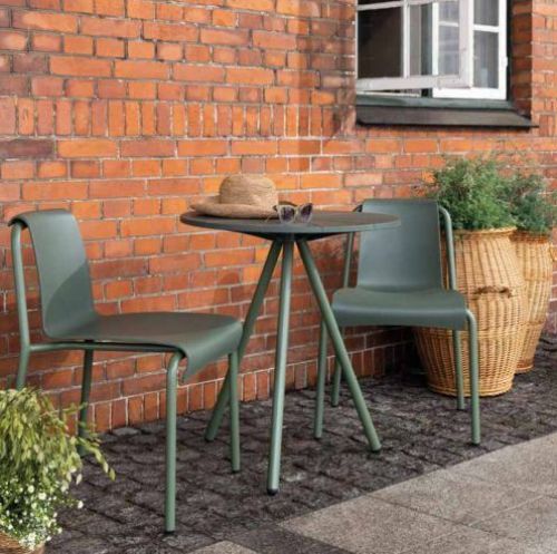 HOUE NAMI Café Table Ø: 64 cm - Olive Green