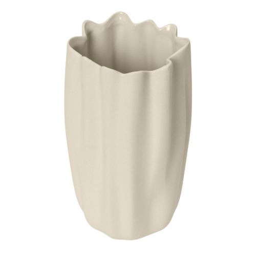 Ferm Living Nium Vase H: 23 - Sten/Off-White