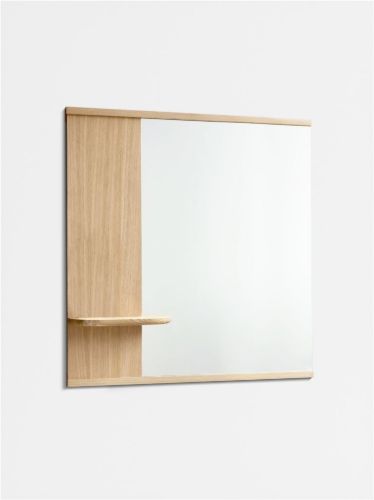 Moebe Spejl med hylde 72x70 cm - Oak