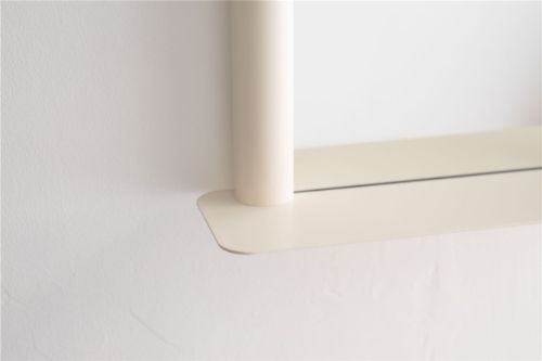 raawii Pipeline Large Mirror H: 117,5 cm - Pearl White
