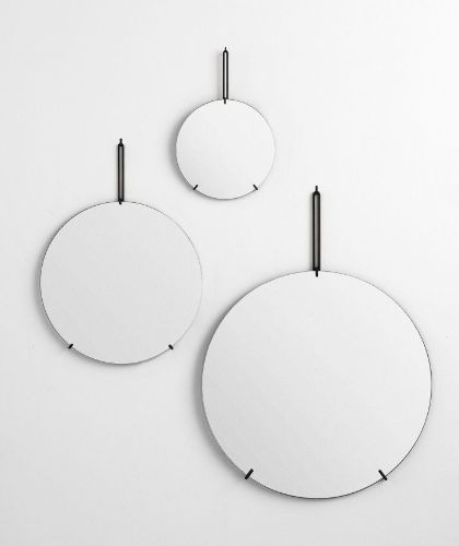 Moebe Wall Mirror Ø: 70 cm - Black