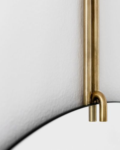 Moebe Wall Mirror Ø:30 cm - Brass