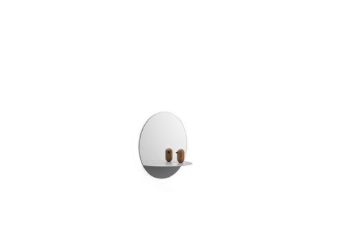 Normann Copenhagen Horizon Cirkulært Vægspejl Ø: 34 cm - Grå