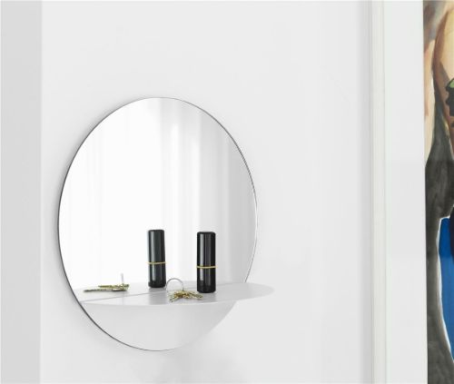 Normann Copenhagen Horizon Cirkulært Vægspejl Ø: 34 cm - Hvid