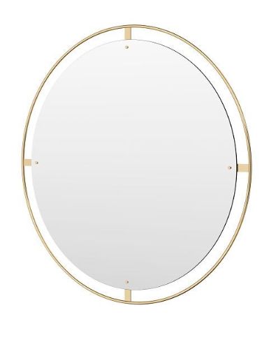 Audo Copenhagen Nimbus Mirror Ø: 110 cm - Polished Brass