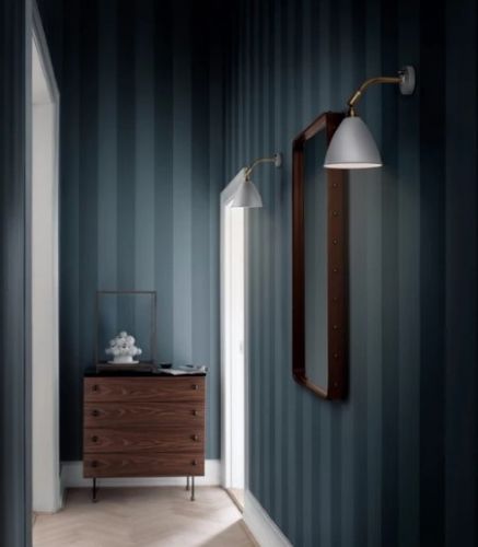 GUBI Adnet Wall Mirror Rectangular 65x115 cm - Tan leather