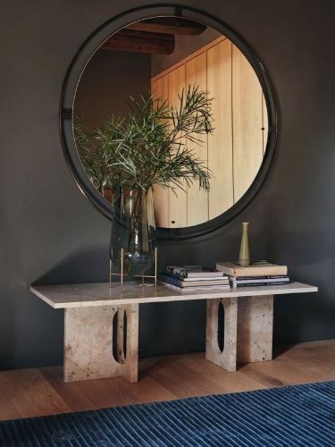 Audo Copenhagen Nimbus Mirror Ø: 110 cm - Bronzed Brass
