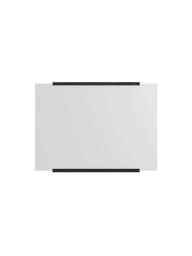 Moebe Rectangular Wall Mirror 50x70 cm - Black Stained Oak