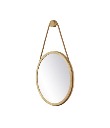 FDB Møbler I3 Mossø Spejl Ø: 40 cm - Oak / Nature