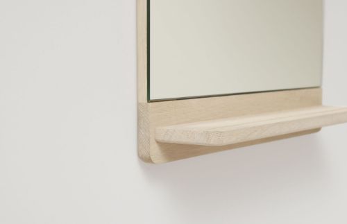 Form & Refine Rim Vægspejl H: 67,5 cm - White Oiled Oak