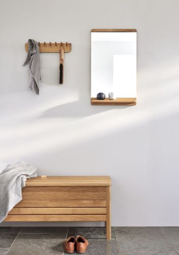 Form & Refine Rim Vægspejl H: 67,5 cm - Oiled Oak