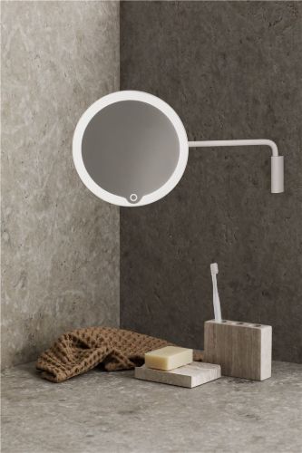 Blomus Modo Wall Mounted LED Vanity Mirror L: 30,5 cm - Black
