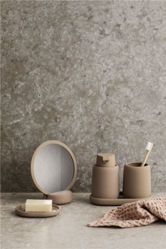 Blomus Sono Vanity Mirror H: 18,5 cm - Tan