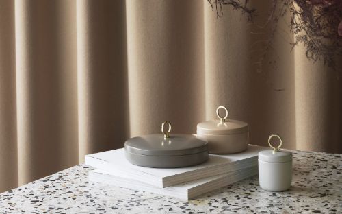 Normann Copenhagen Ring Boks Stor Ø: 15,5 cm - Taupe