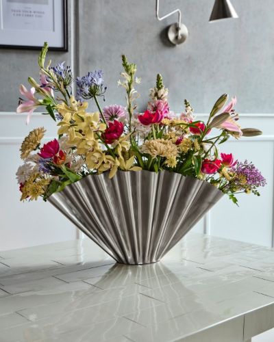 House Doctor Flood vase H: 30 cm - Jern/Sølv