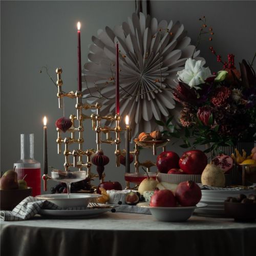 STOFF Nagel Taper Candles by Ester & Erik 6 pcs H: 29 cm - Burgundy