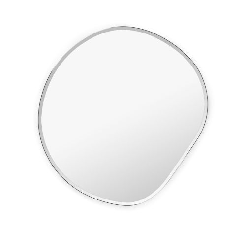 Ferm Living Pond Mirror Small 52x50 cm - Dark Chrome