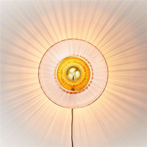 Design By Us New Wave Optic Wall Ø: 26 cm - Rose/Gold