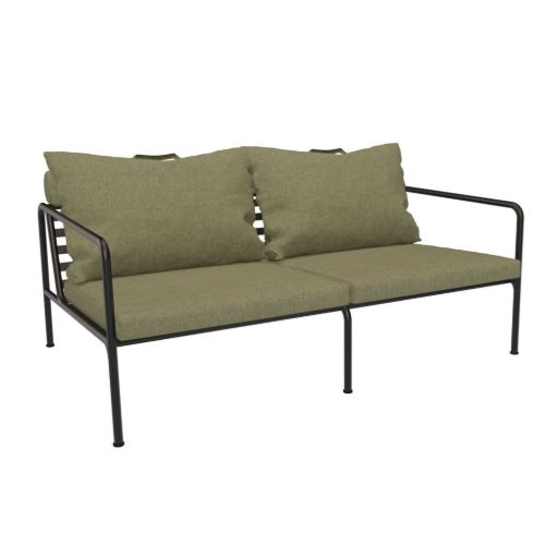 HOUE Avon 2-Seater Lounge Sofa B: 159 cm - Leaf/Black