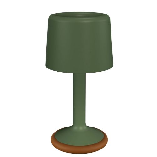 HOUE Luu Portable Solar Lamp H: 29,5 cm - Aluminium/Olive Green