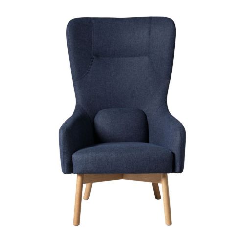 FDB Møbler L35 Gejsa Øreklapstol H: 110,5 cm - Eg/36 Blue