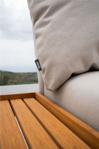 HOUE Level 2 Chaiselong B: 81 cm - Muted White/Ash