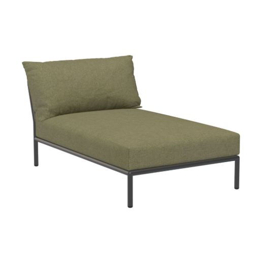 HOUE Level 2 Chaiselong B: 81 cm - Dark Grey/Leaf